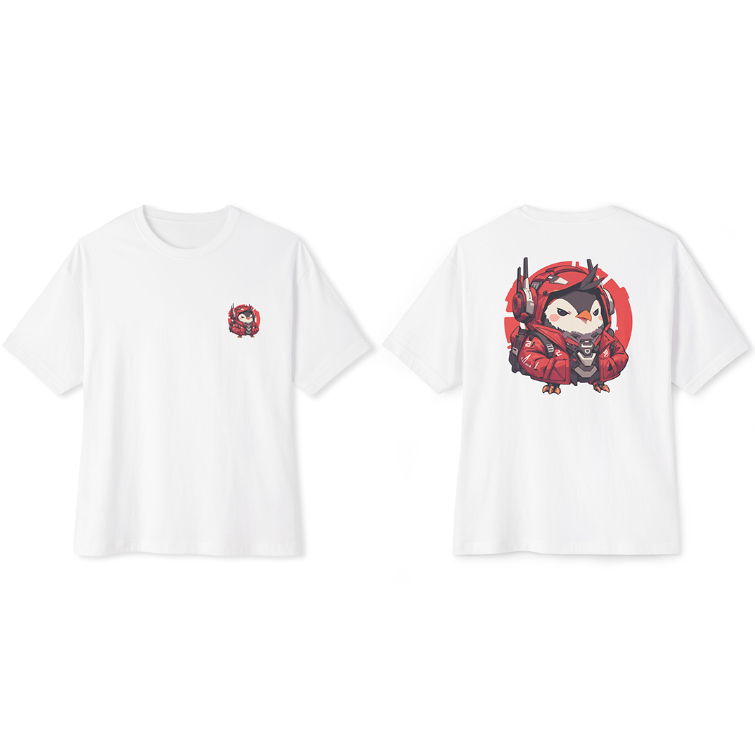 100%纯棉超大T恤 | Mascot-Penguin-009