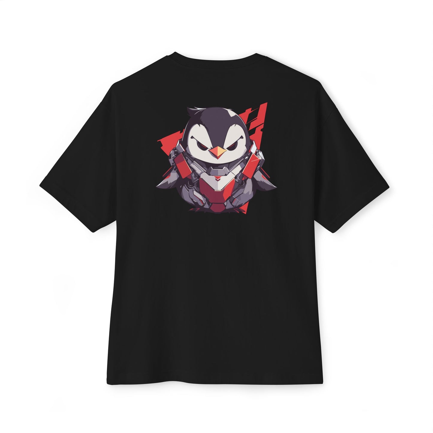 100% Cotton Oversized Tee | Mascot-Penguin-010