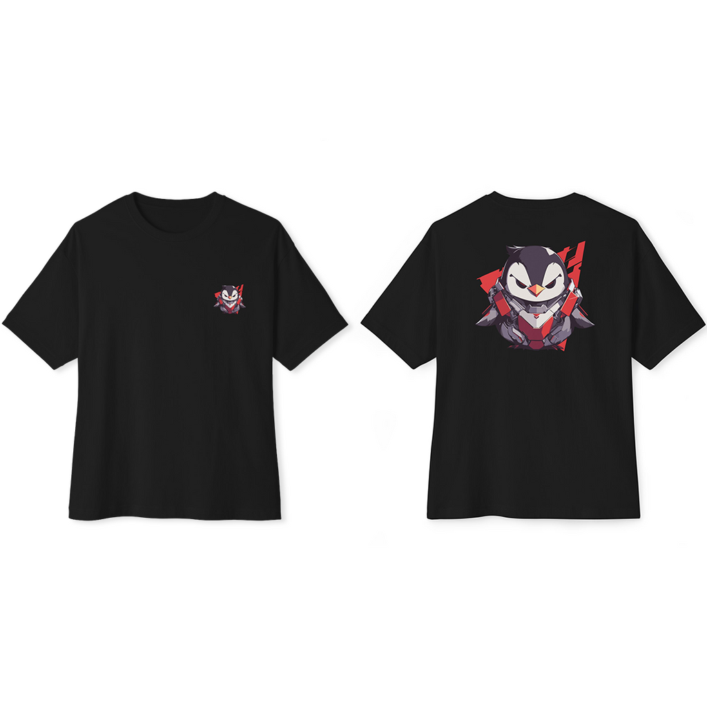100% 纯棉超大T恤 | Mascot-Penguin-010