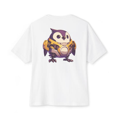 100% Cotton Oversized Tee | Mascot-Penguin-013