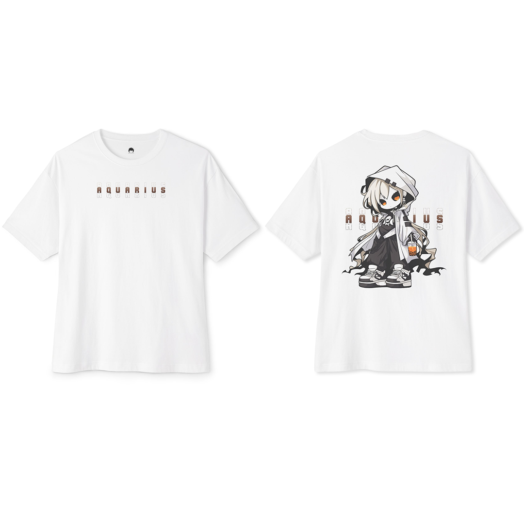 100% Cotton Oversized Tee | Anime-Zodiac-021