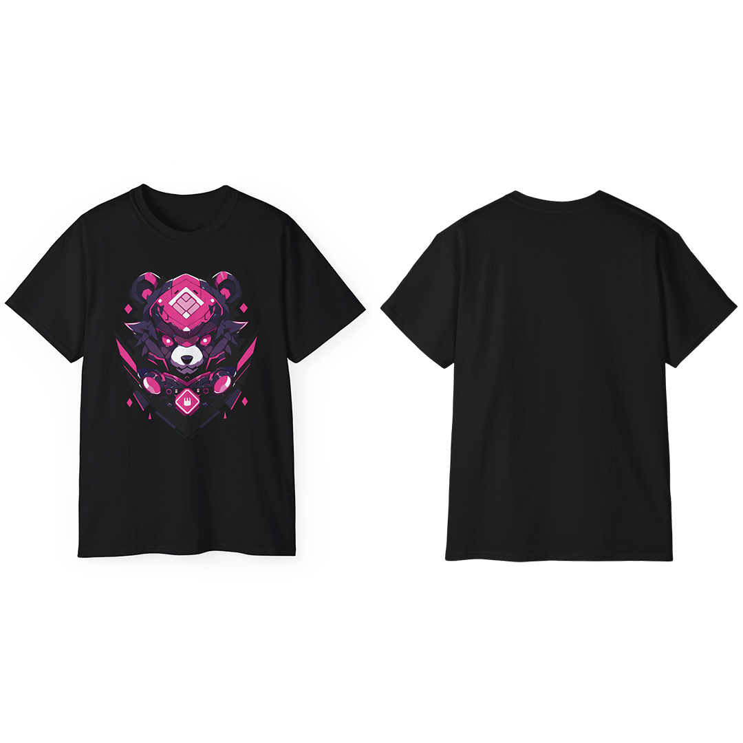 100% Cotton Short Sleeve Tee | Mascot-Bear-001