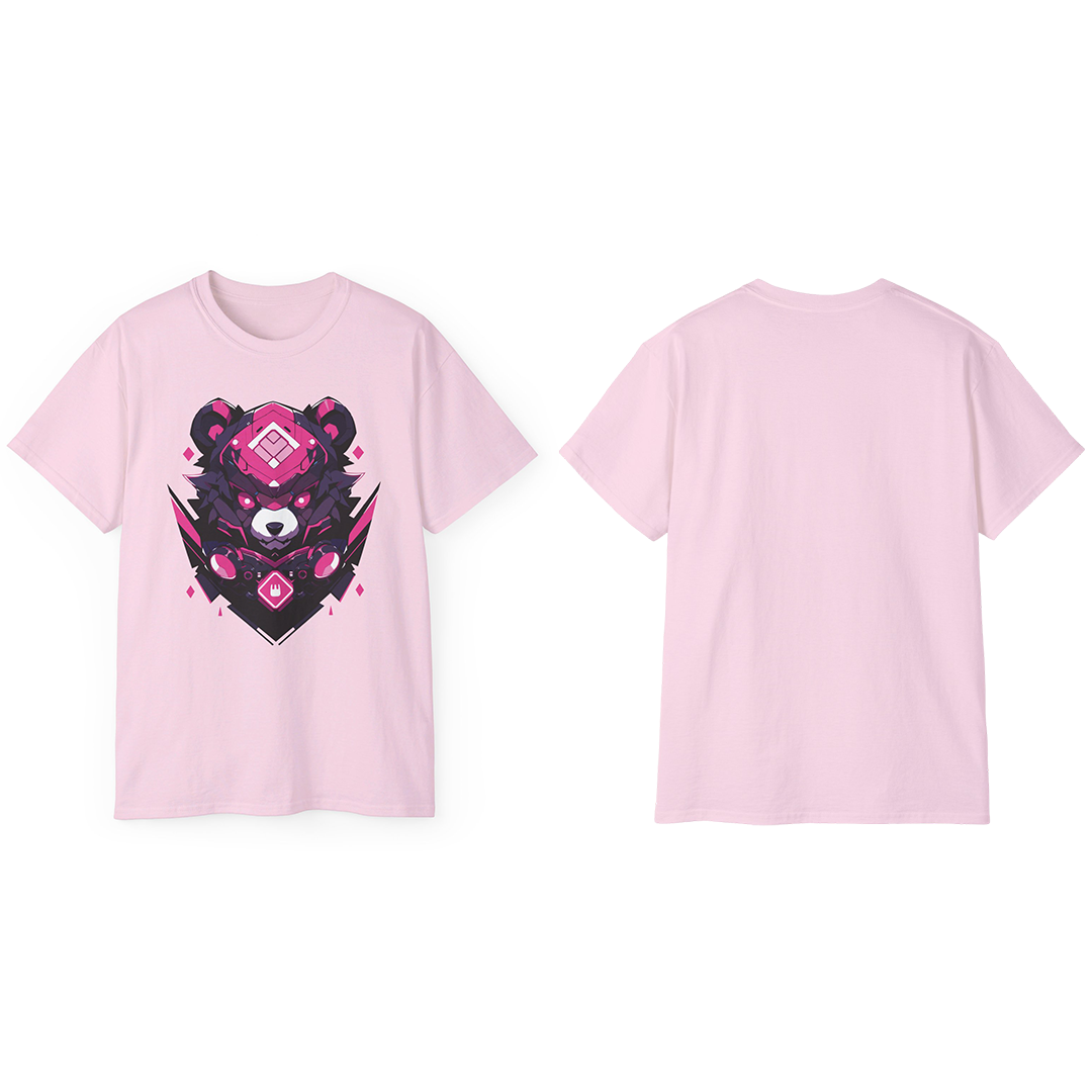 100% Cotton Short Sleeve Tee | Mascot-Bear-001