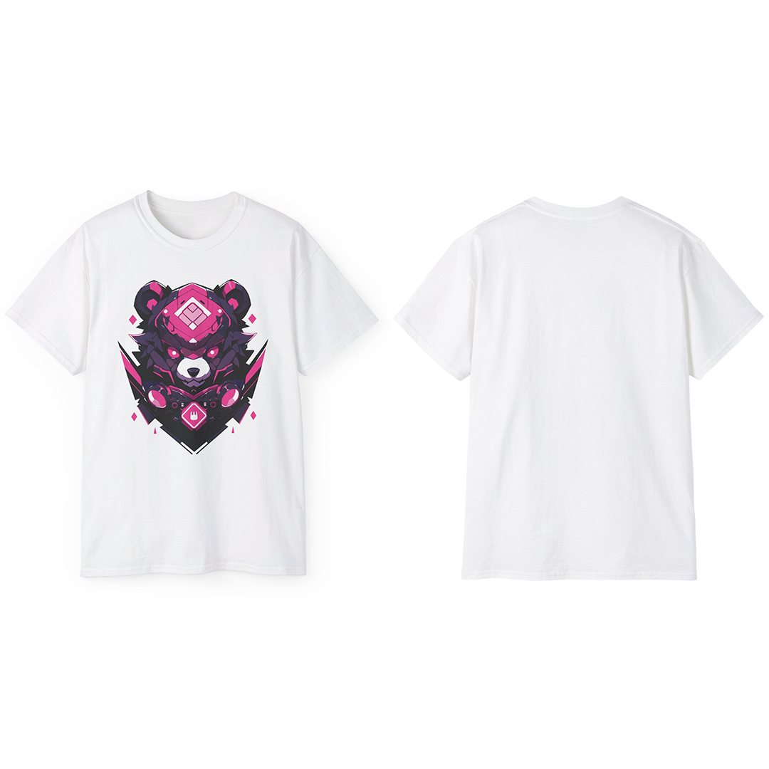 100% Cotton Short Sleeve Tee | Mascot-Bear-001