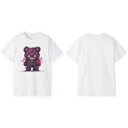 100% Cotton Short Sleeve Tee | Mascot-Bear-002