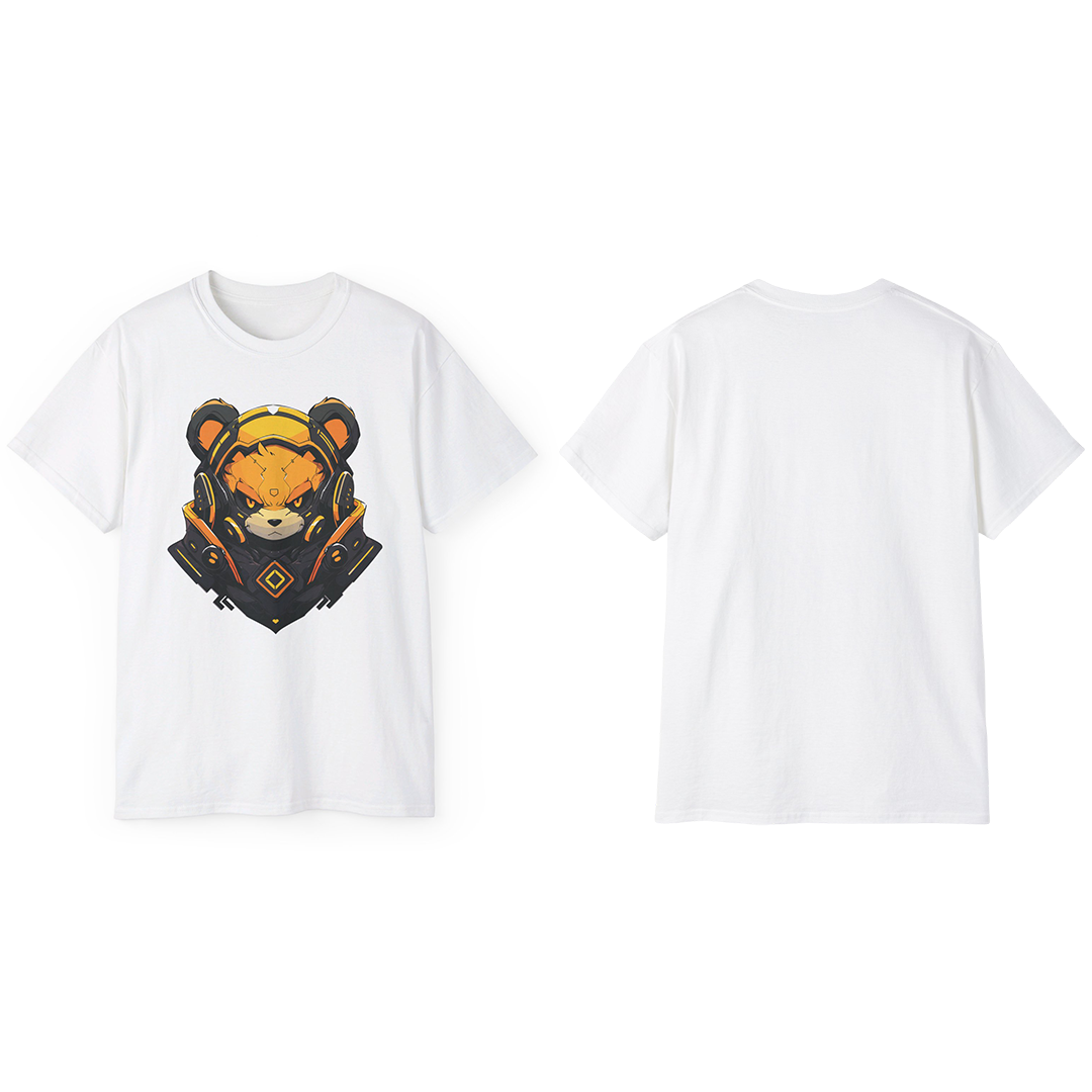 100% Cotton Short Sleeve Tee | Mascot-Bear-003