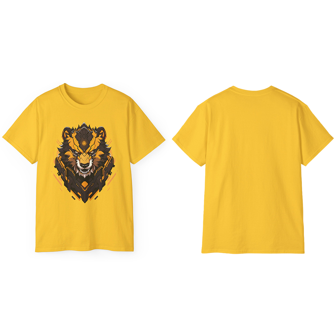 100% Cotton Short Sleeve Tee | Mascot-Bear-004