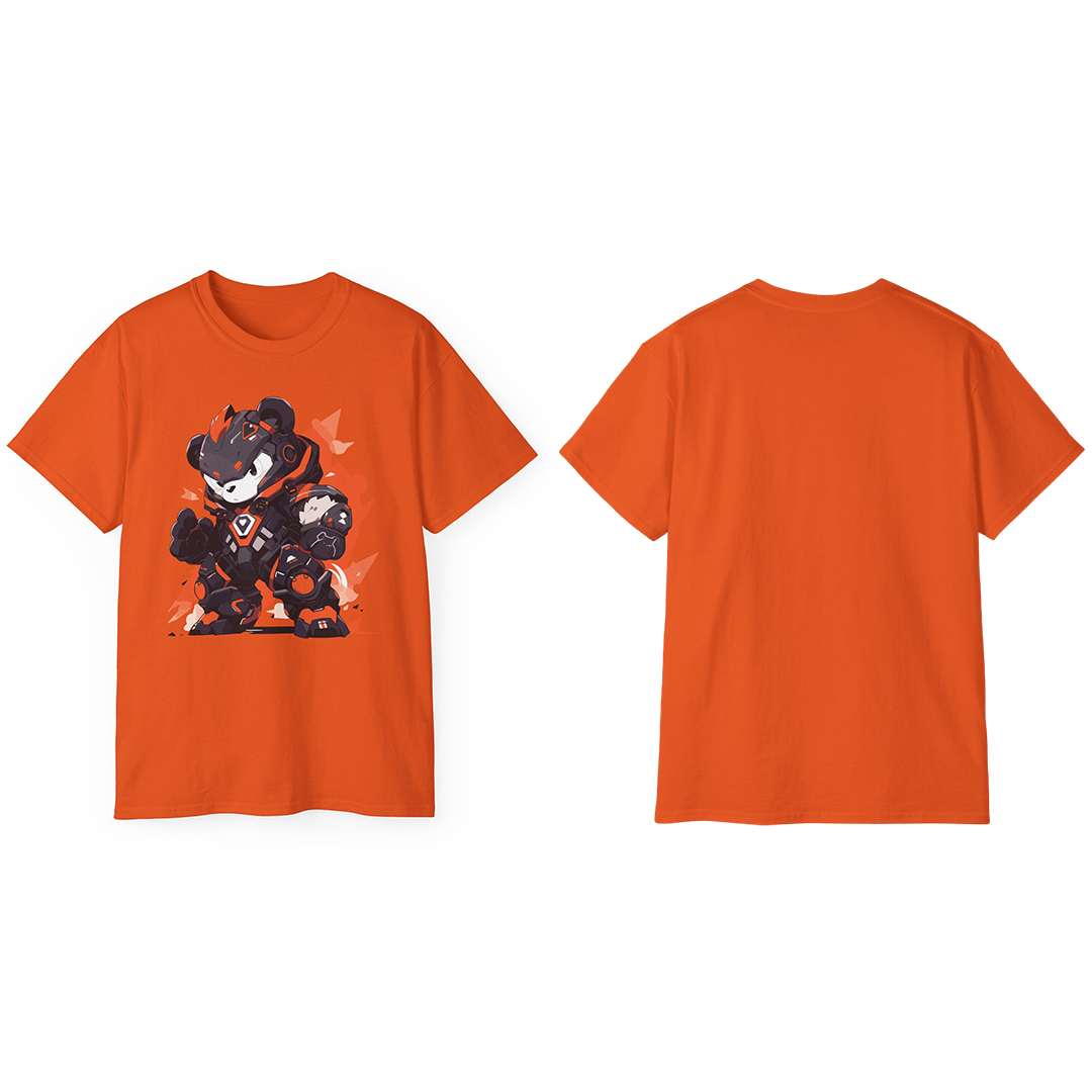 100% Cotton Short Sleeve Tee | Mascot-Bear-007