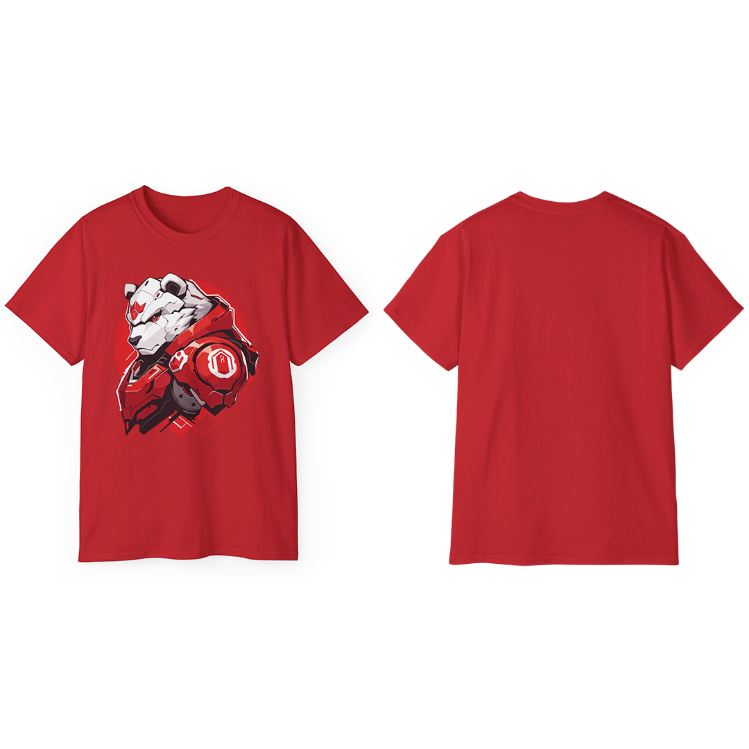 100% Cotton Short Sleeve Tee | Mascot-Bear-009