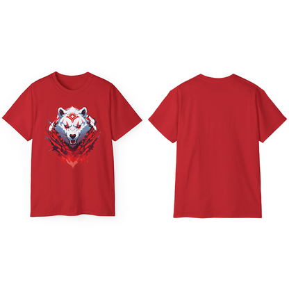 100% Cotton Short Sleeve Tee | Mascot-Bear-010