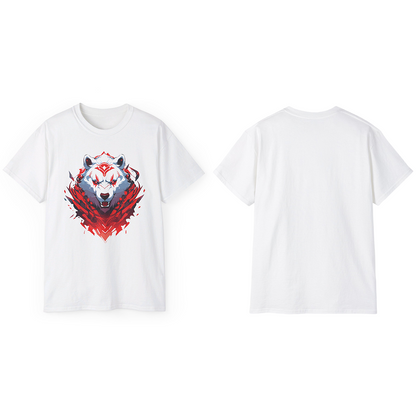 100% Cotton Short Sleeve Tee | Mascot-Bear-010