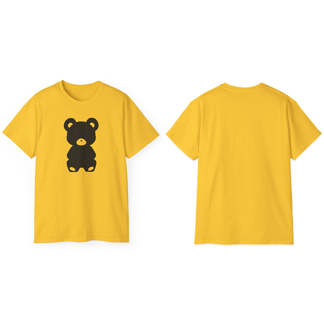 100% Cotton Short Sleeve Tee | Minimalism-Bear-002