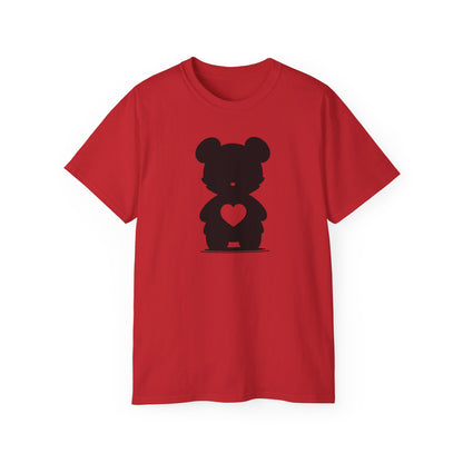 100% Cotton Short Sleeve Tee | Minimalism-Bear-004