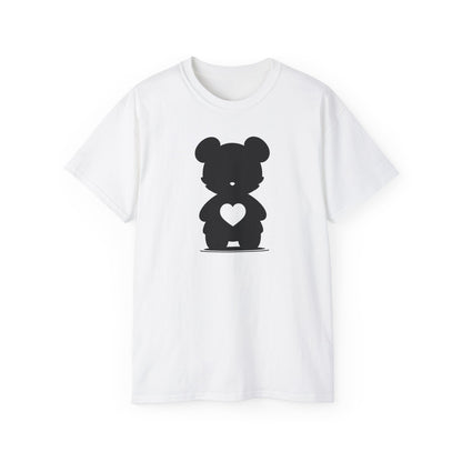 100% Cotton Short Sleeve Tee | Minimalism-Bear-004