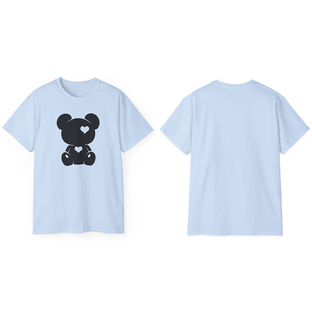 100% Cotton Short Sleeve Tee | Minimalism-Bear-006