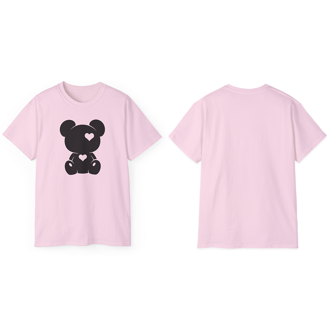 100% Cotton Short Sleeve Tee | Minimalism-Bear-006