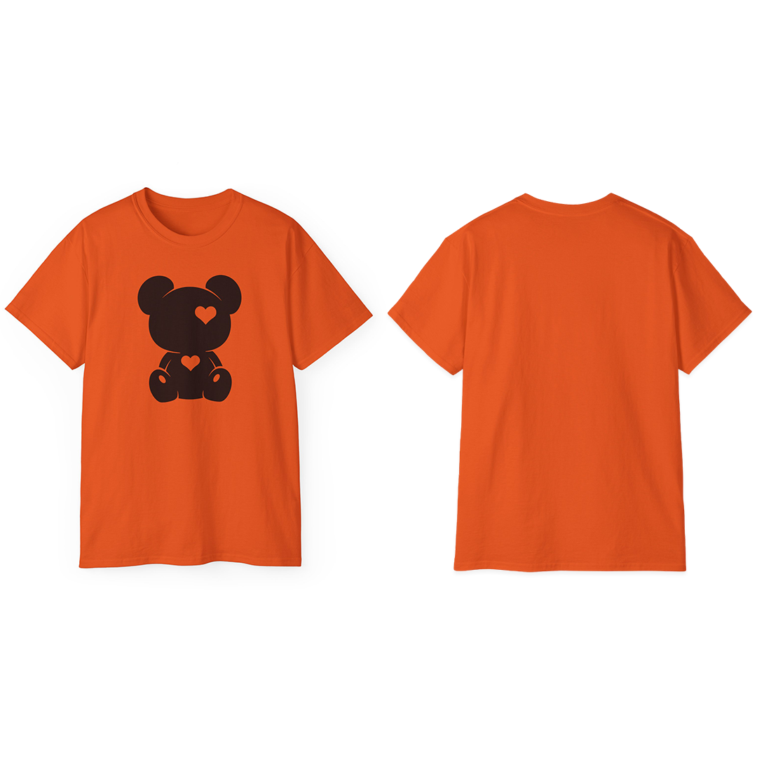 100% Cotton Short Sleeve Tee | Minimalism-Bear-006