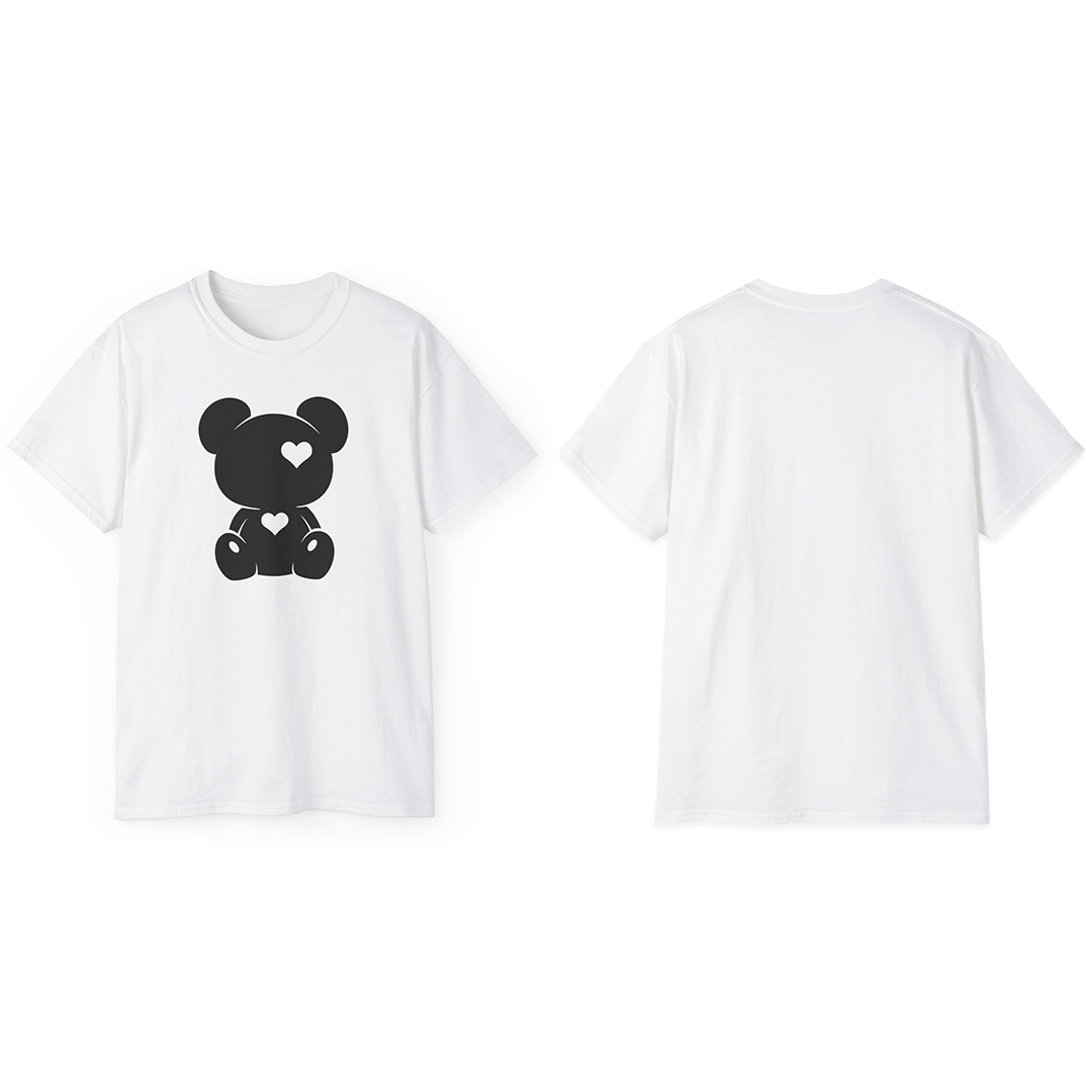 100% Cotton Short Sleeve Tee | Minimalism-Bear-006