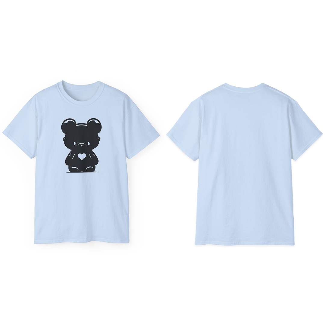 100% Cotton Short Sleeve Tee | Minimalism-Bear-007