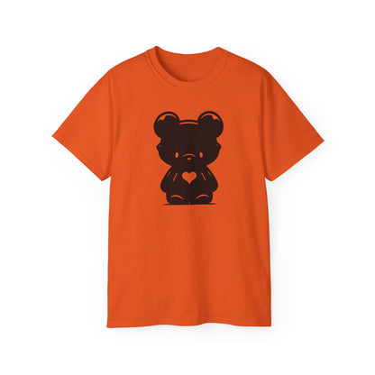 100% Cotton Short Sleeve Tee | Minimalism-Bear-007