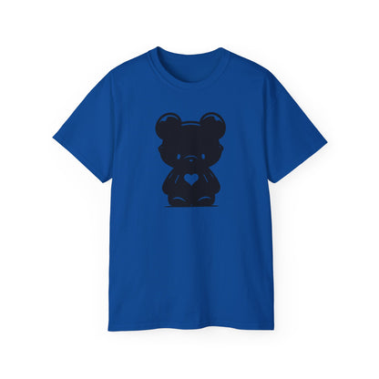 100% Cotton Short Sleeve Tee | Minimalism-Bear-007