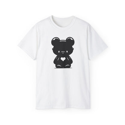 100% Cotton Short Sleeve Tee | Minimalism-Bear-007