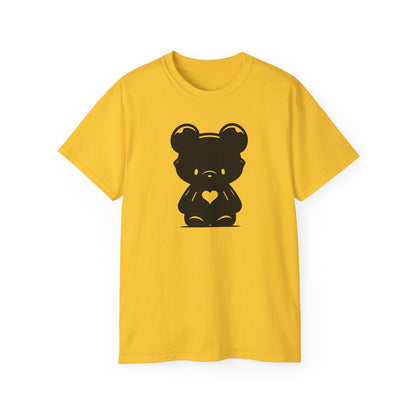 100% Cotton Short Sleeve Tee | Minimalism-Bear-007