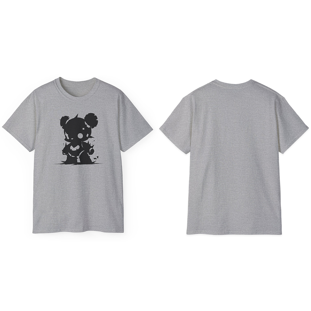 100% Cotton Short Sleeve Tee | Minimalism-Bear-011