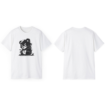 100% Cotton Short Sleeve Tee | Minimalism-Bear-020