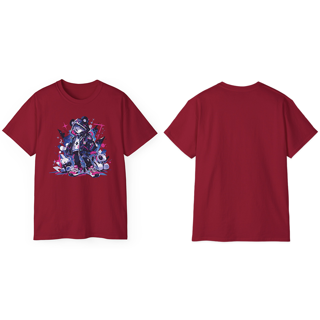 100% Cotton Short Sleeve Tee | Anime-Character-030