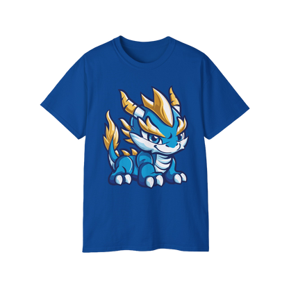 100% Cotton Short Sleeve Tee | Kawaii-Dragon-001