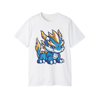 100% Cotton Short Sleeve Tee | Kawaii-Dragon-001