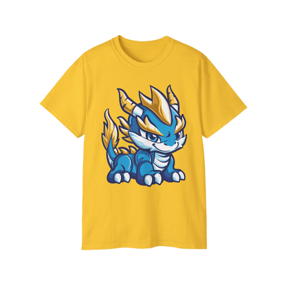 100% Cotton Short Sleeve Tee | Kawaii-Dragon-001