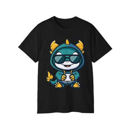 100% Cotton Short Sleeve Tee | Kawaii-Dragon-002