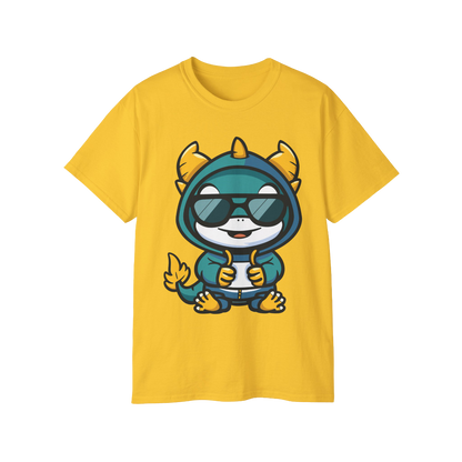 100% Cotton Short Sleeve Tee | Kawaii-Dragon-002