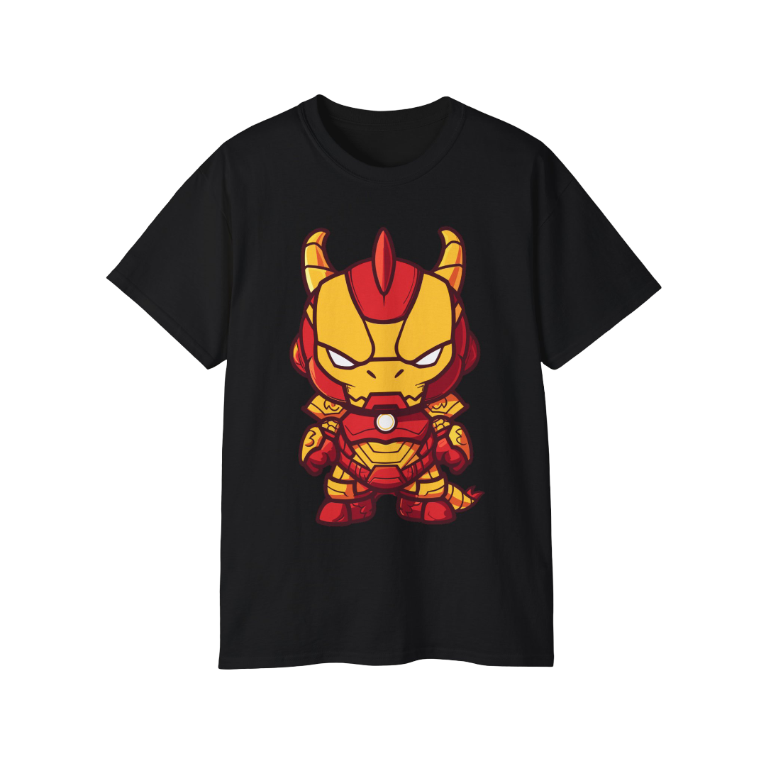 100% Cotton Short Sleeve Tee | Kawaii-Dragon-003