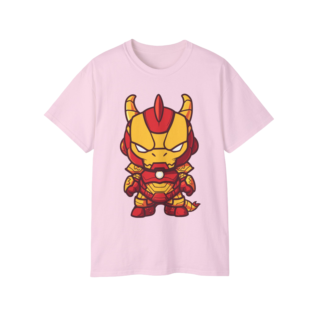 100% Cotton Short Sleeve Tee | Kawaii-Dragon-003