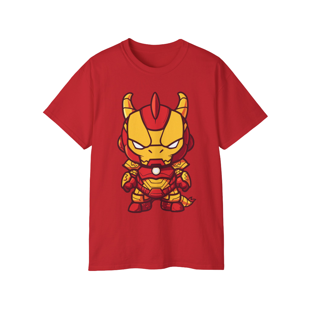 100% Cotton Short Sleeve Tee | Kawaii-Dragon-003