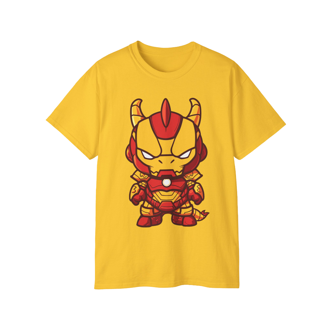 100% Cotton Short Sleeve Tee | Kawaii-Dragon-003