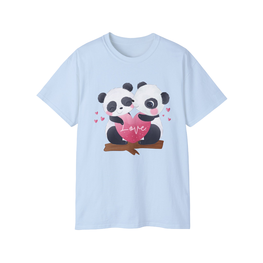 100%纯棉短袖T恤 | Kawaii-Panda-001