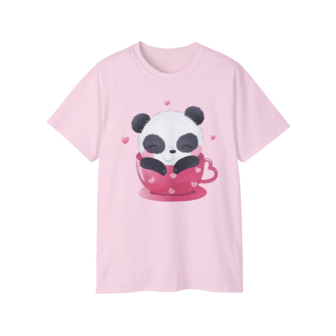100%纯棉短袖T恤 | Kawaii-Panda-002