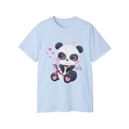 100% Cotton Short Sleeve Tee | Kawaii-Panda-003