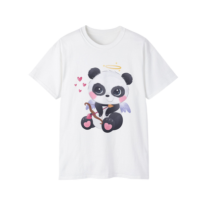 100% Cotton Short Sleeve Tee | Kawaii-Panda-003