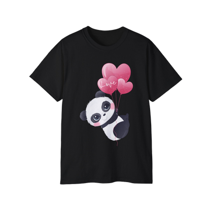 100% Cotton Short Sleeve Tee | Kawaii-Panda-004