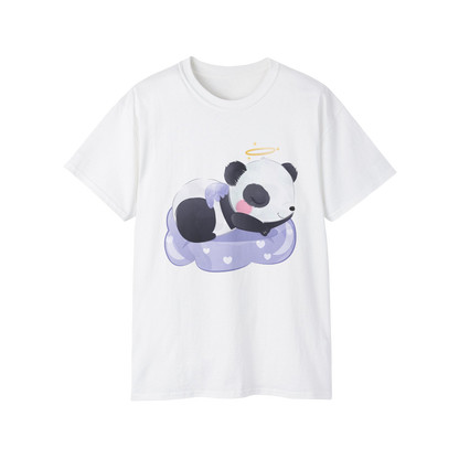 100% Cotton Short Sleeve Tee | Kawaii-Panda-005