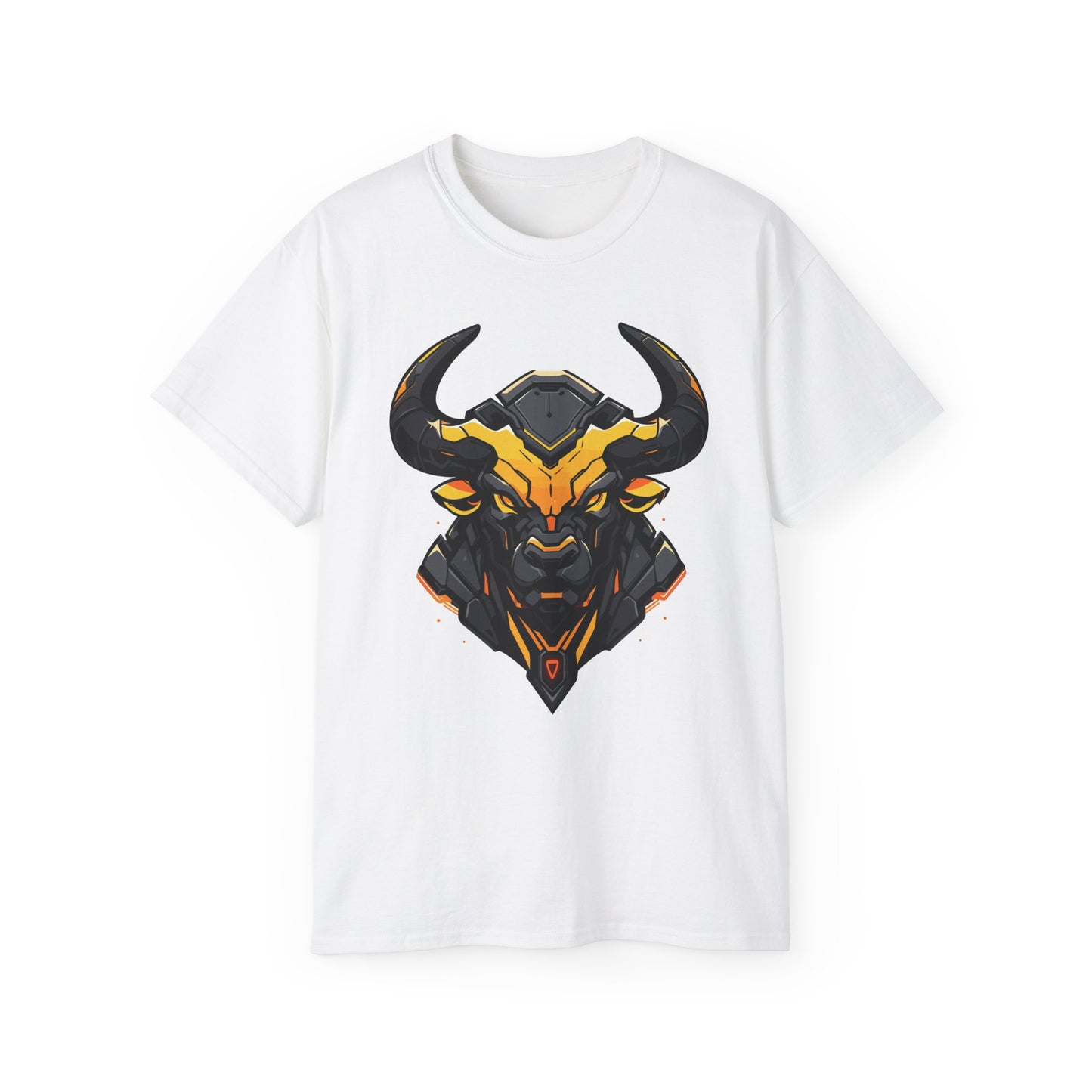 100% Cotton Short Sleeve Tee | Mascot-Bull-003