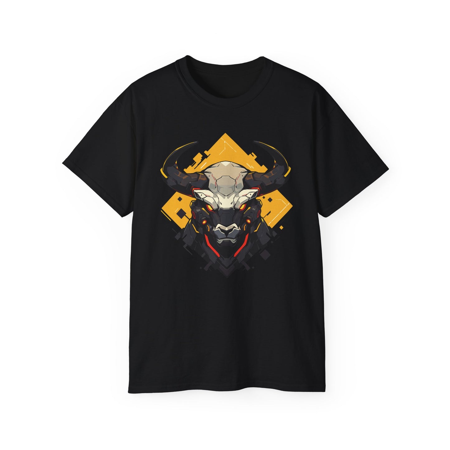 100% Cotton Short Sleeve Tee | Mascot-Bull-004