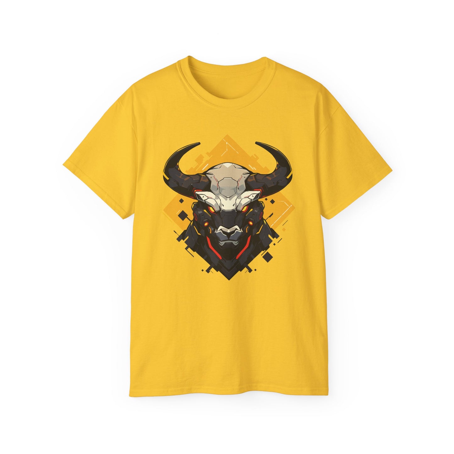 100% Cotton Short Sleeve Tee | Mascot-Bull-004