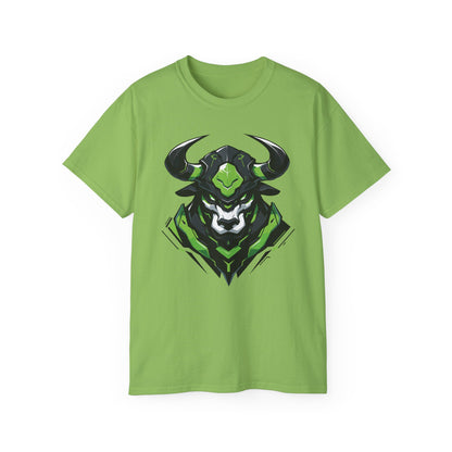 100% Cotton Short Sleeve Tee | Mascot-Bull-006