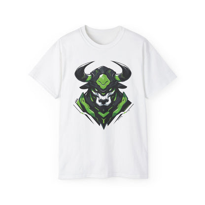 100% Cotton Short Sleeve Tee | Mascot-Bull-006